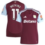 aston villa adidas home shirt 2024-25 – womens with watkins 11 printing Collection | Official Aston Villa Shirts