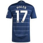 aston villa adidas third authentic shirt 2024-25 with malen 17 printing Collection | Official Aston Villa Shirts