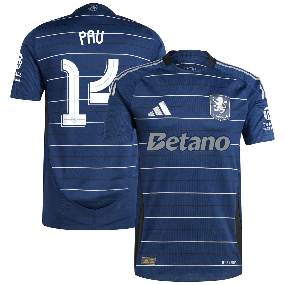 aston villa adidas third authentic shirt 2024-25 with pau 14 cup printing Collection | Official Aston Villa Shirts