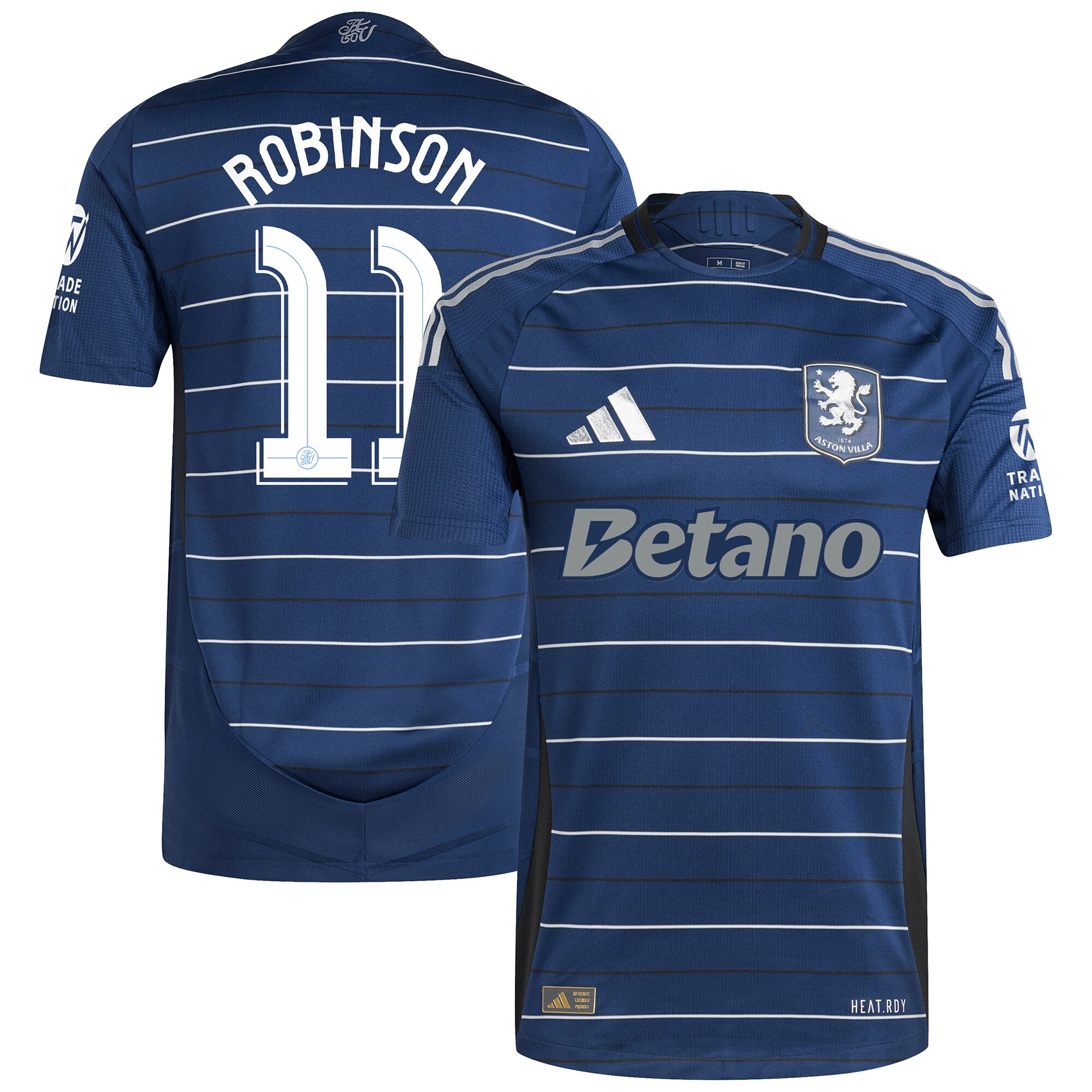 aston villa adidas third authentic shirt 2024-25 with robinson 11 cup printing Collection | Official Aston Villa Shirts