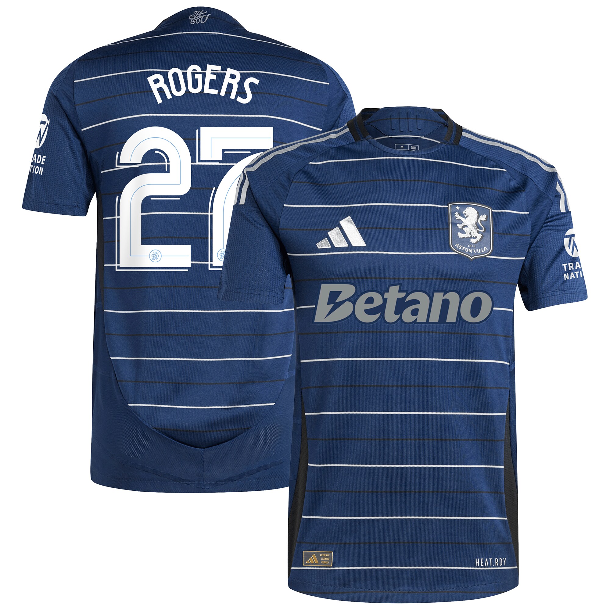 aston villa adidas third authentic shirt 2024-25 with rogers 27 cup printing Collection | Official Aston Villa Shirts