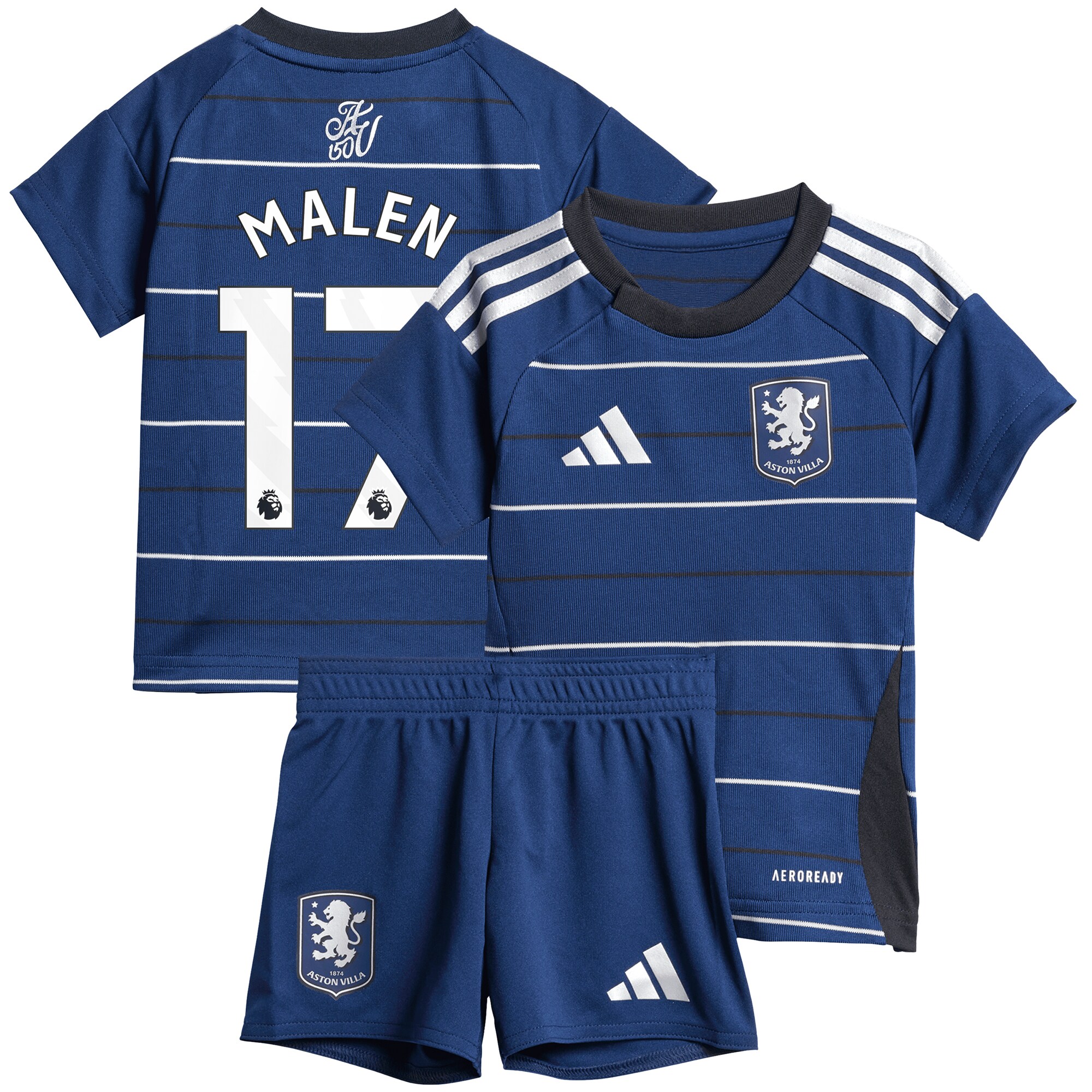 aston villa adidas third baby kit 2024-25 with malen 17 printing Collection | Official Aston Villa Shirts