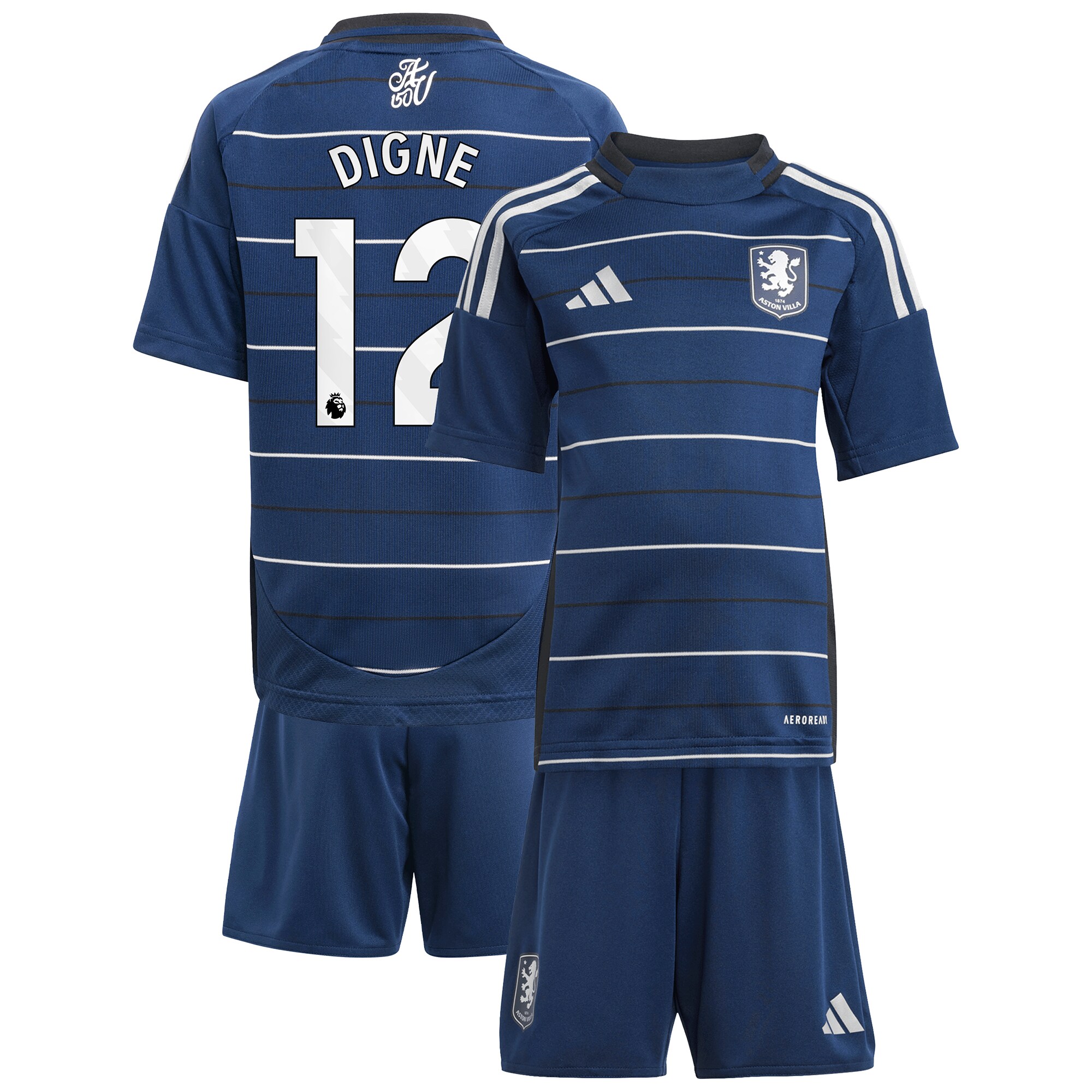 aston villa adidas third minikit 2024-25 with digne 12 printing Collection | Official Aston Villa Shirts