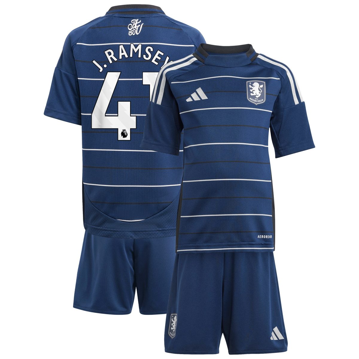 aston villa adidas third minikit 2024-25 with j. ramsey 41 printing Collection | Official Aston Villa Shirts