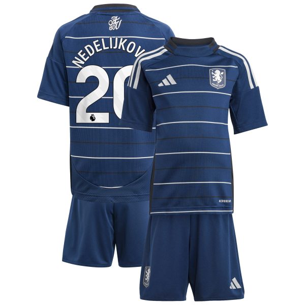 aston villa adidas third minikit 2024-25 with nedeljković 20 printing Collection | Official Aston Villa Shirts