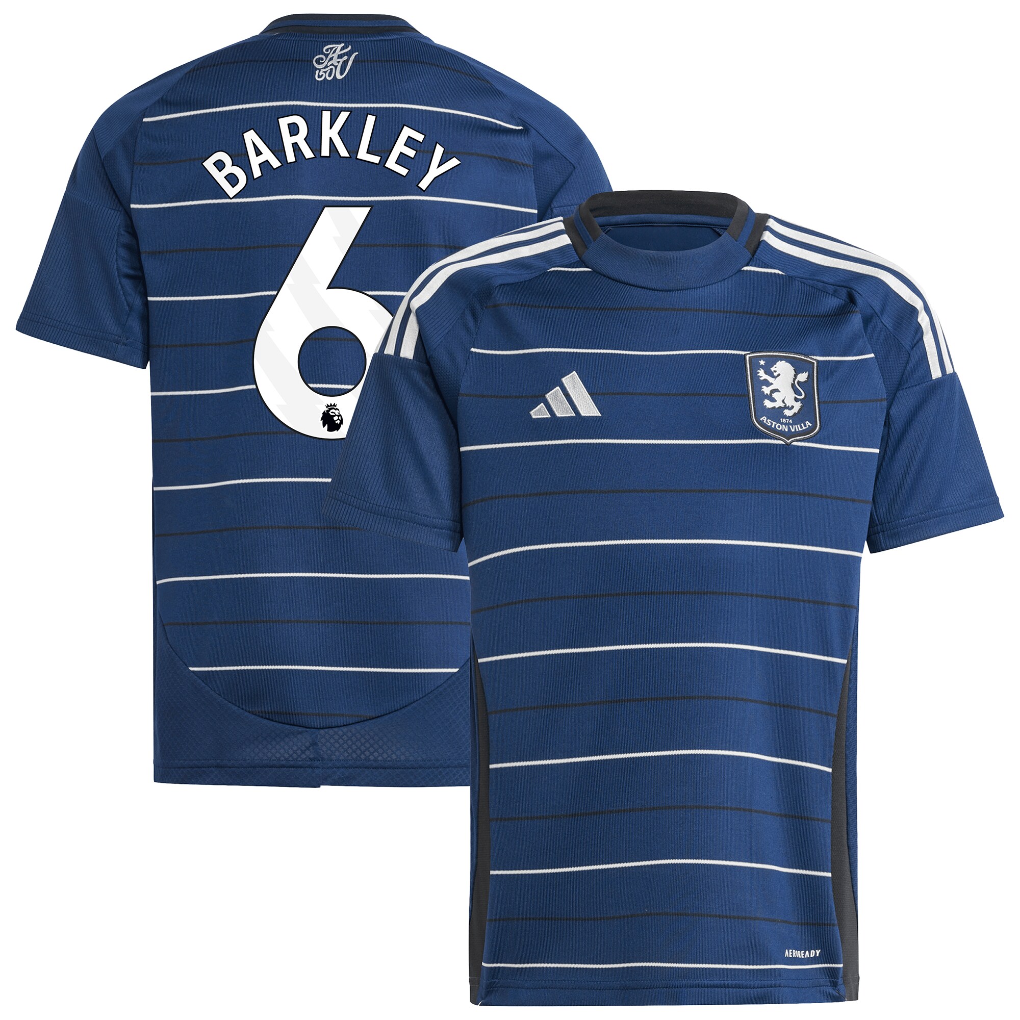 aston villa adidas third shirt 2024-25 – kids with barkley 6 printing Collection | Official Aston Villa Shirts