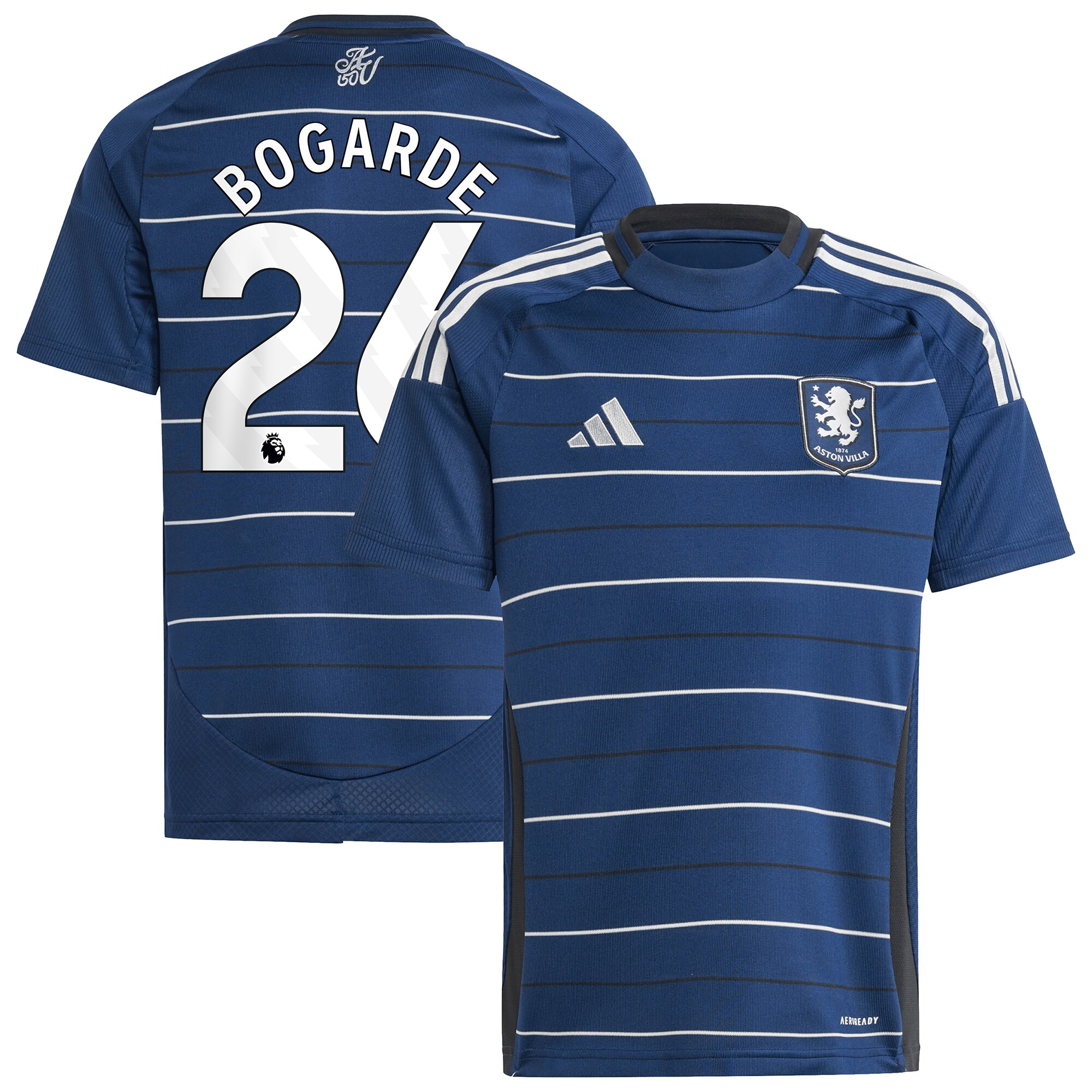 aston villa adidas third shirt 2024-25 – kids with bogarde 26 printing Collection | Official Aston Villa Shirts