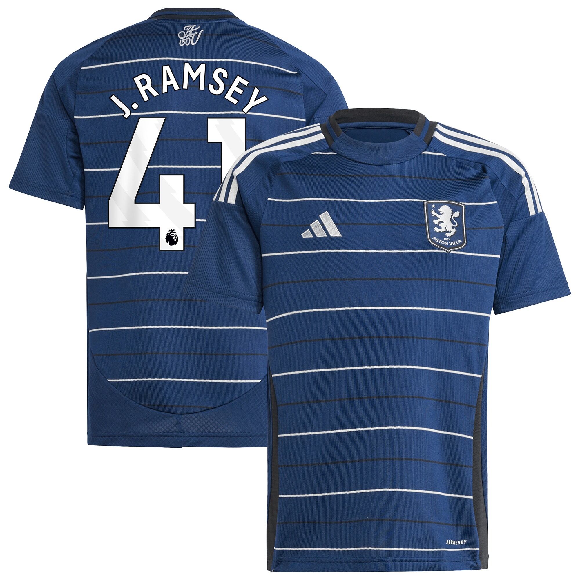 aston villa adidas third shirt 2024-25 – kids with j. ramsey 41 printing Collection | Official Aston Villa Shirts