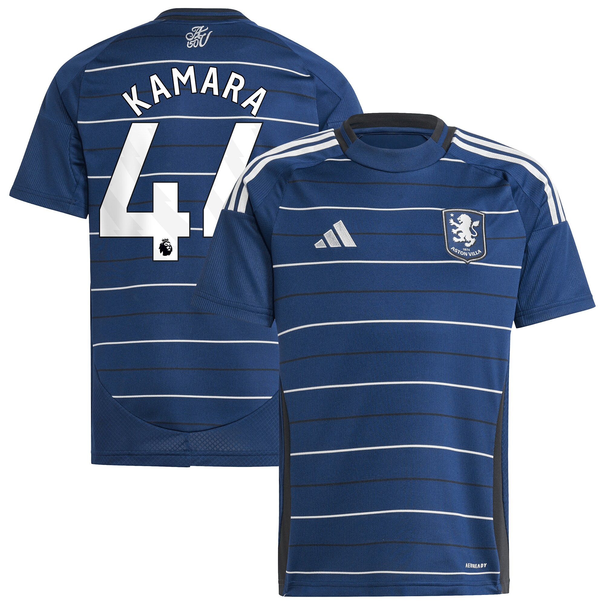 aston villa adidas third shirt 2024-25 – kids with kamara 44 printing Collection | Official Aston Villa Shirts