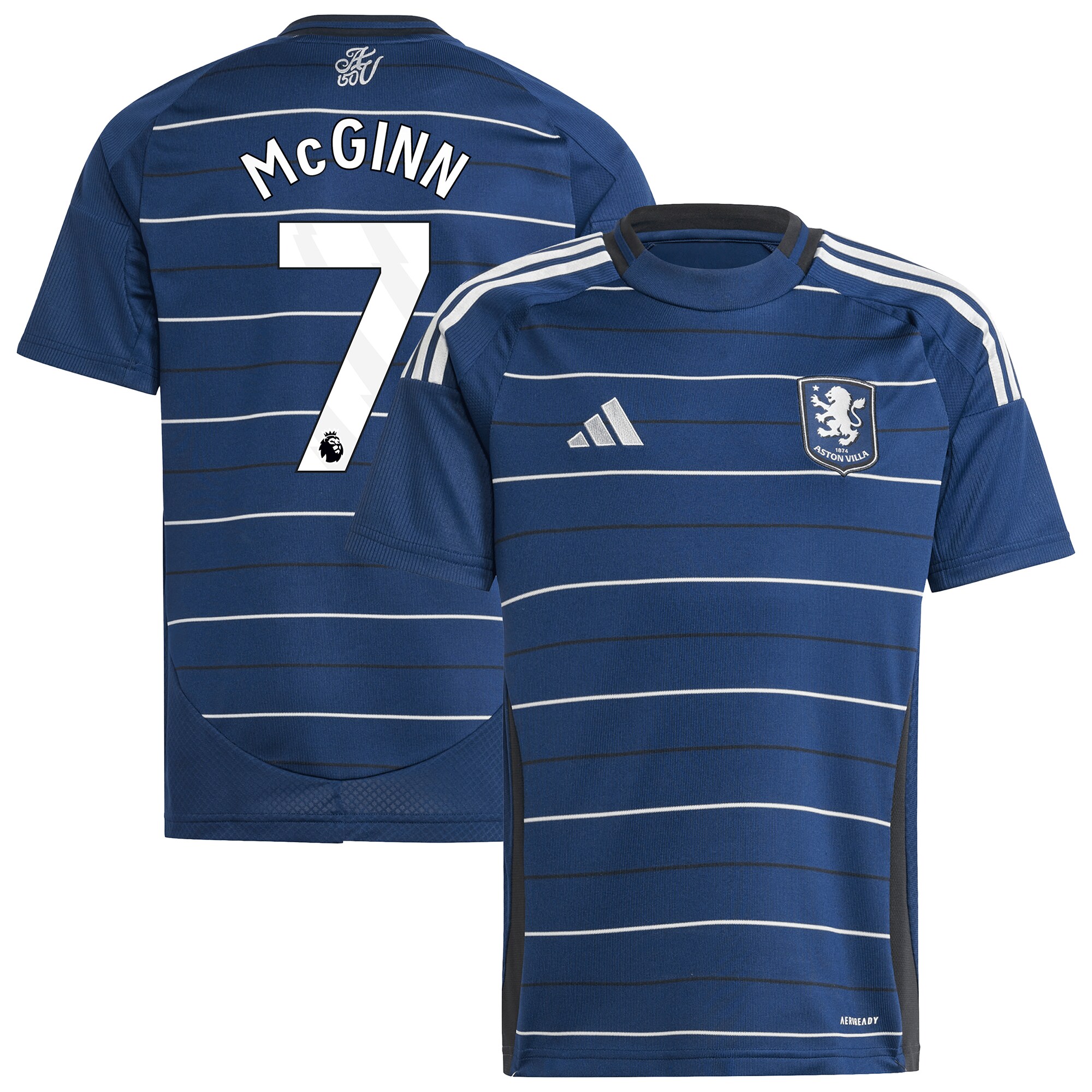 aston villa adidas third shirt 2024-25 – kids with mcginn 7 printing Collection | Official Aston Villa Shirts