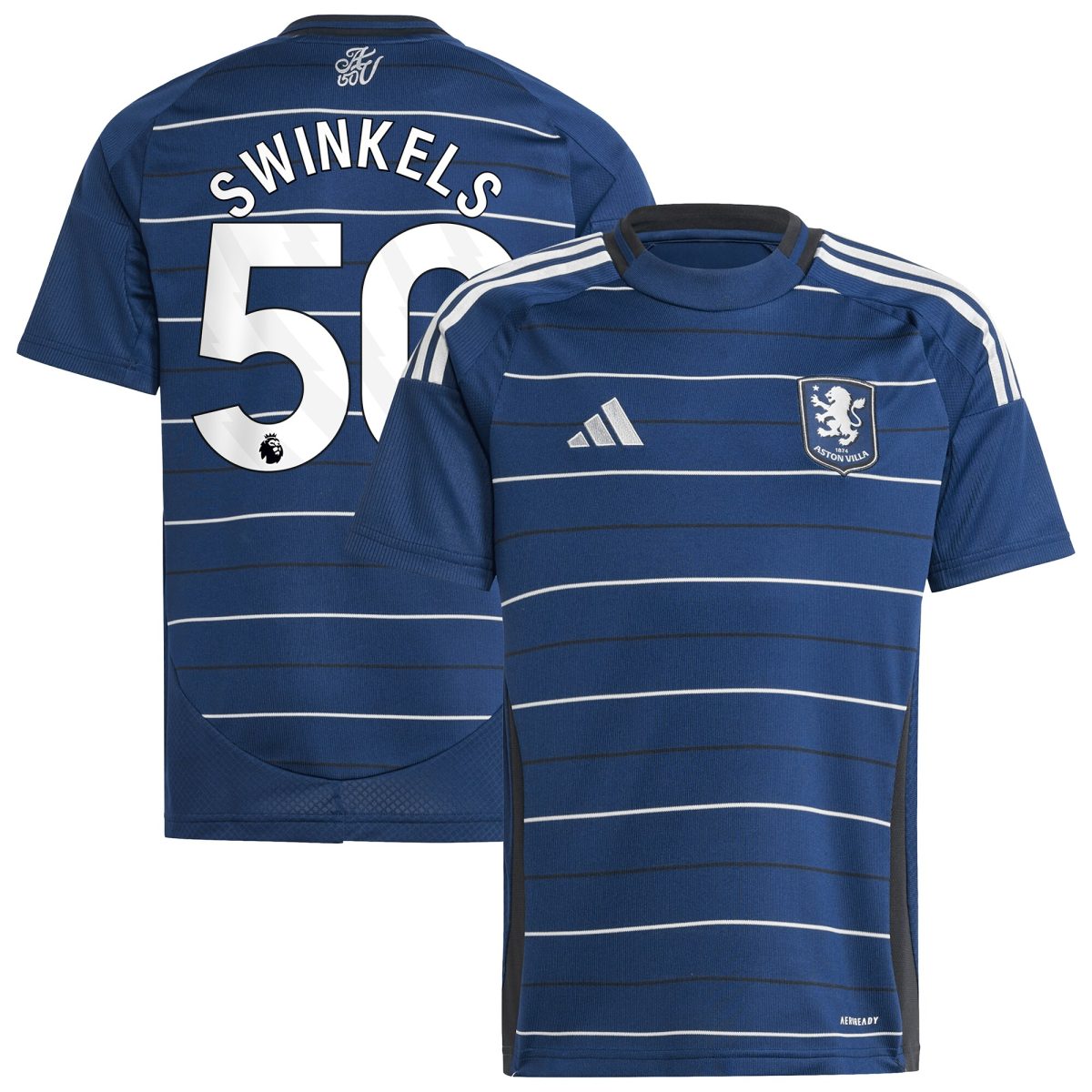 aston villa adidas third shirt 2024-25 – kids with swinkels 50 printing Collection | Official Aston Villa Shirts