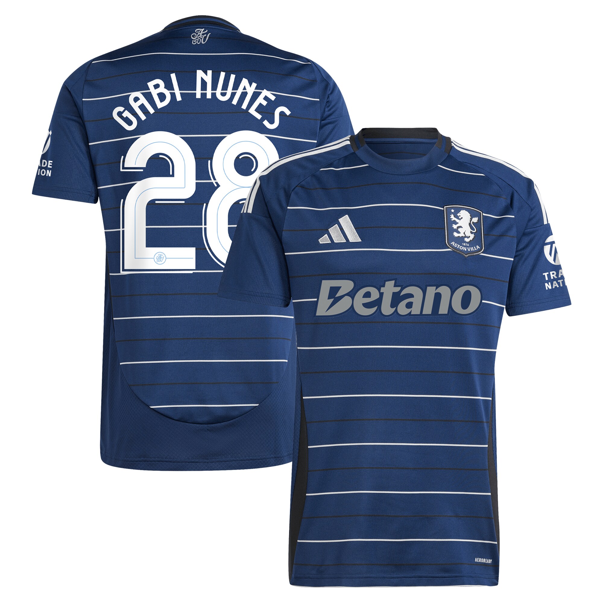 aston villa adidas third shirt 2024-25 with gabi nunes 28 cup printing Collection | Official Aston Villa Shirts