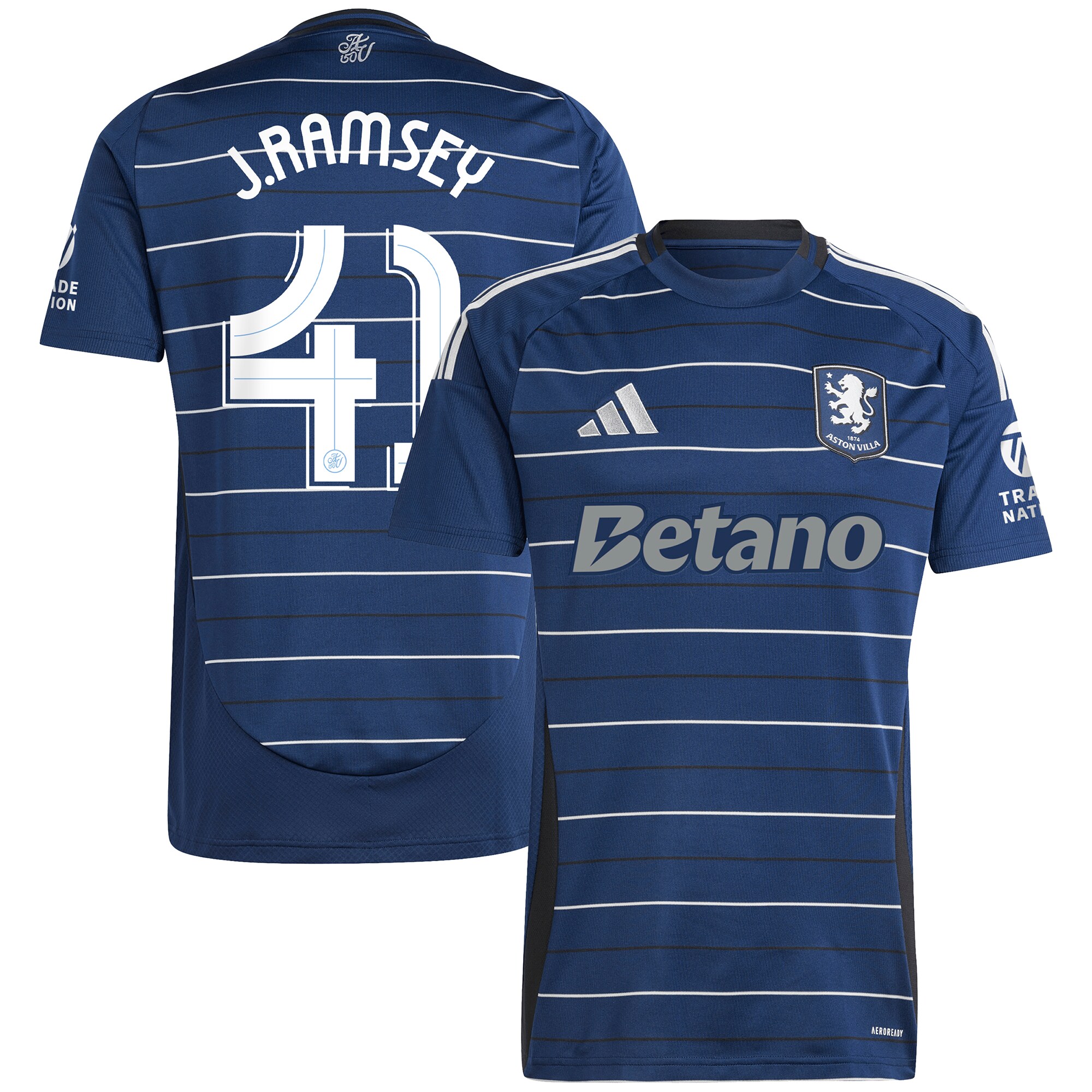 aston villa adidas third shirt 2024-25 with j. ramsey 41 cup printing Collection | Official Aston Villa Shirts