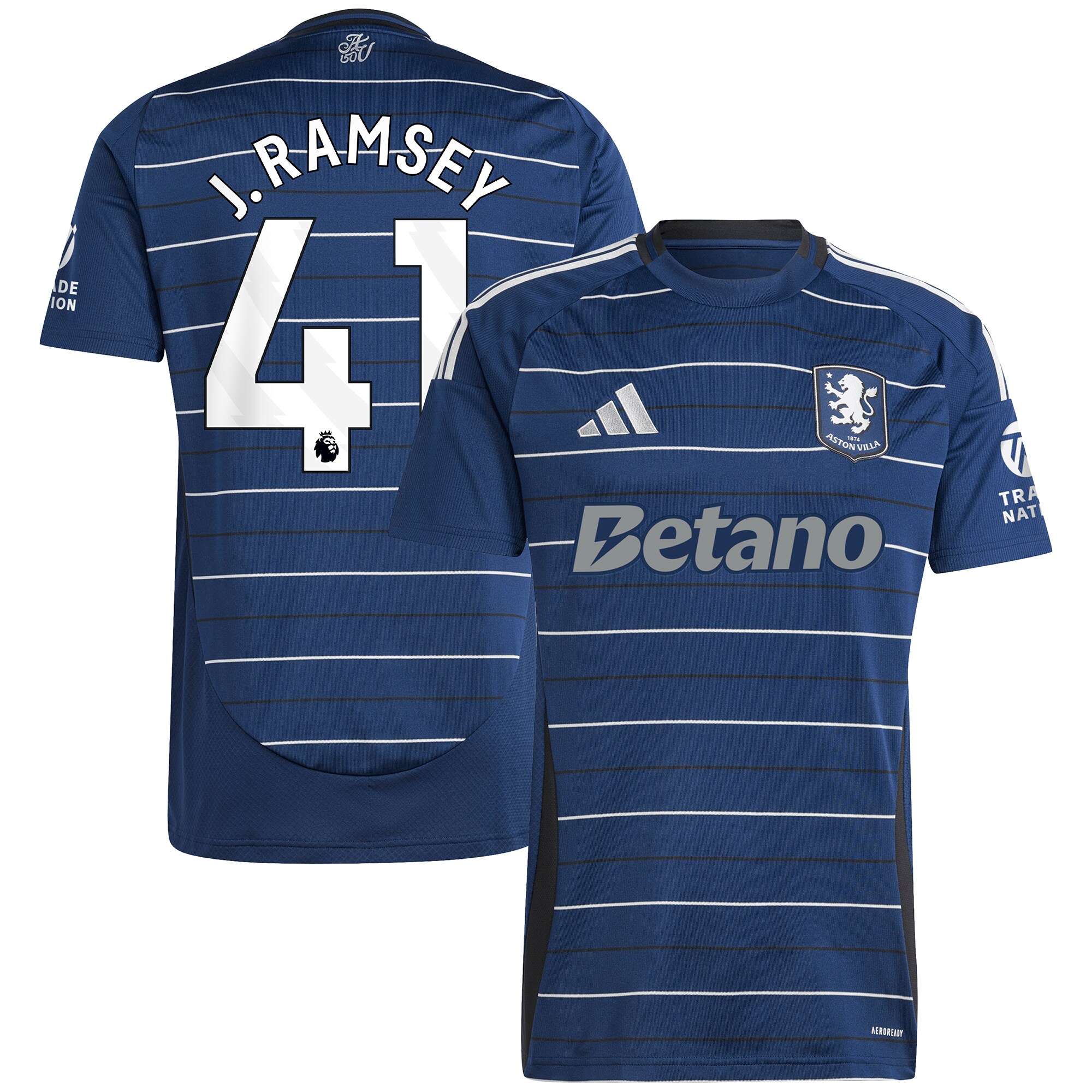 aston villa adidas third shirt 2024-25 with j. ramsey 41 printing Collection | Official Aston Villa Shirts