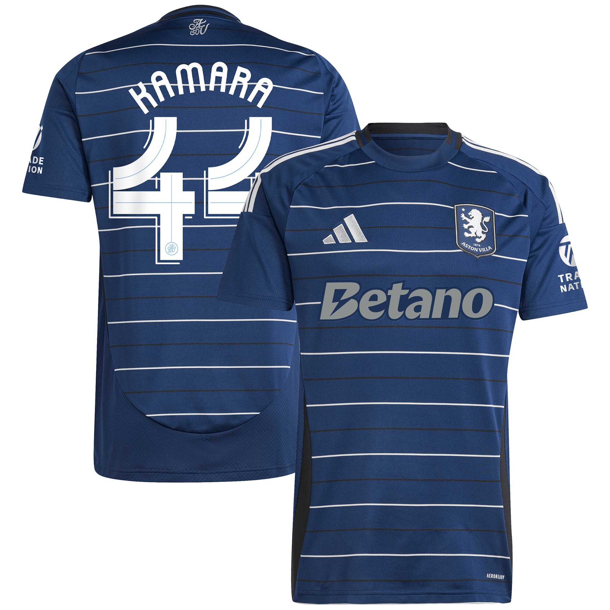 aston villa adidas third shirt 2024-25 with kamara 44 cup printing Collection | Official Aston Villa Shirts