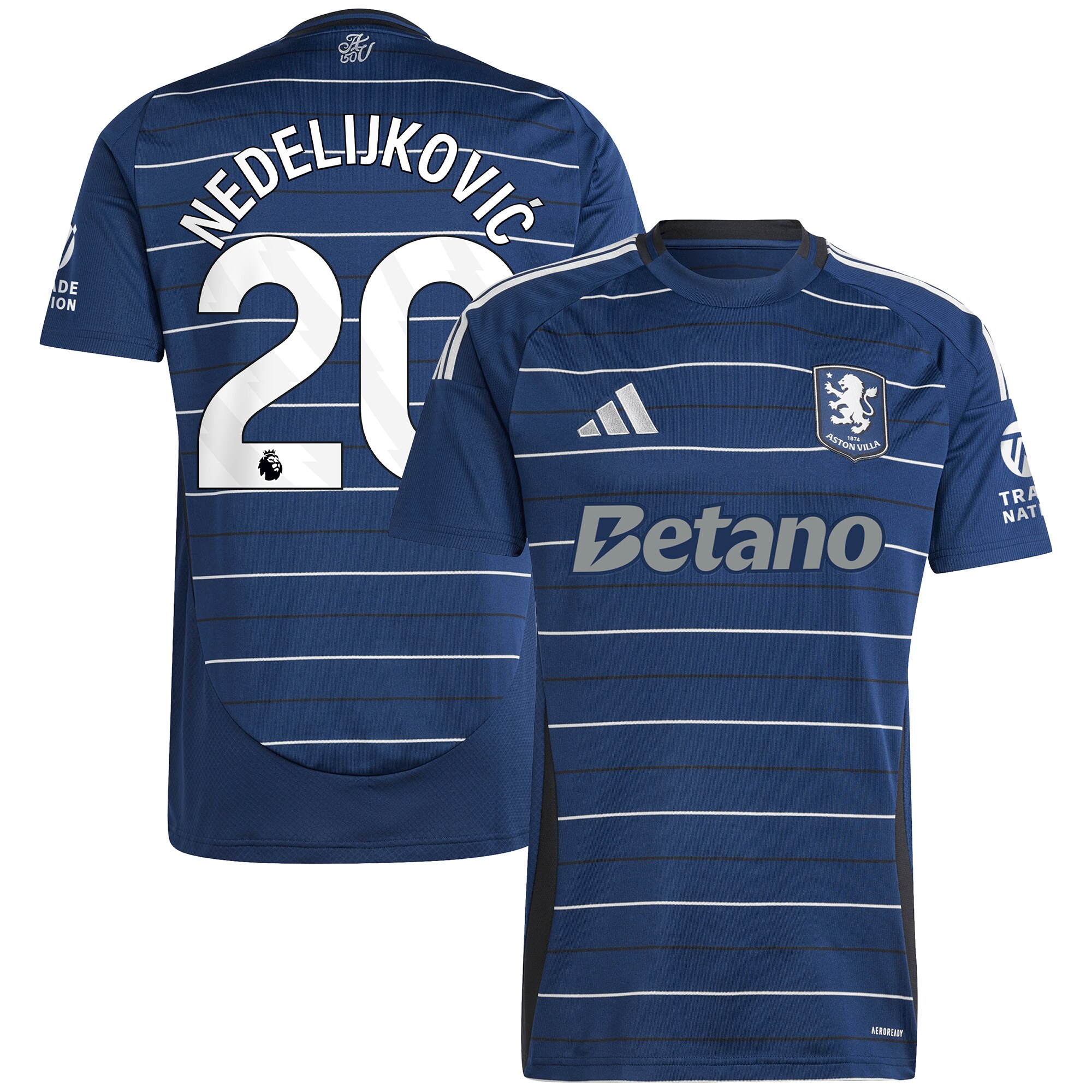 aston villa adidas third shirt 2024-25 with nedeljković 20 printing Collection | Official Aston Villa Shirts