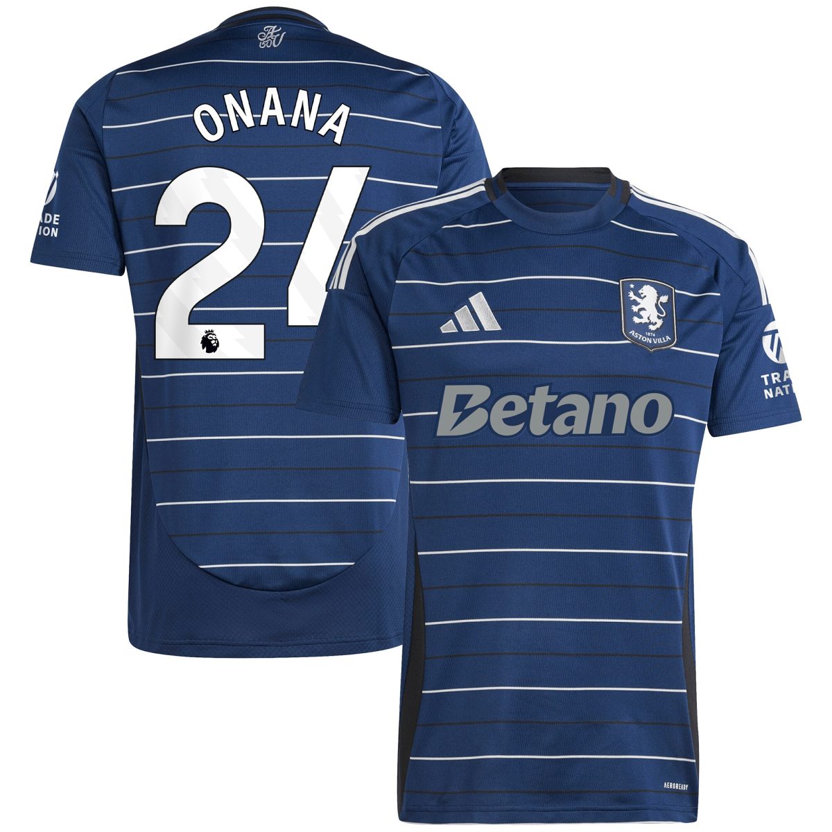 aston villa adidas third shirt 2024-25 with onana 24 printing Collection | Official Aston Villa Shirts