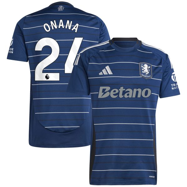 aston villa adidas third shirt 2024-25 with onana 24 printing Collection | Official Aston Villa Shirts