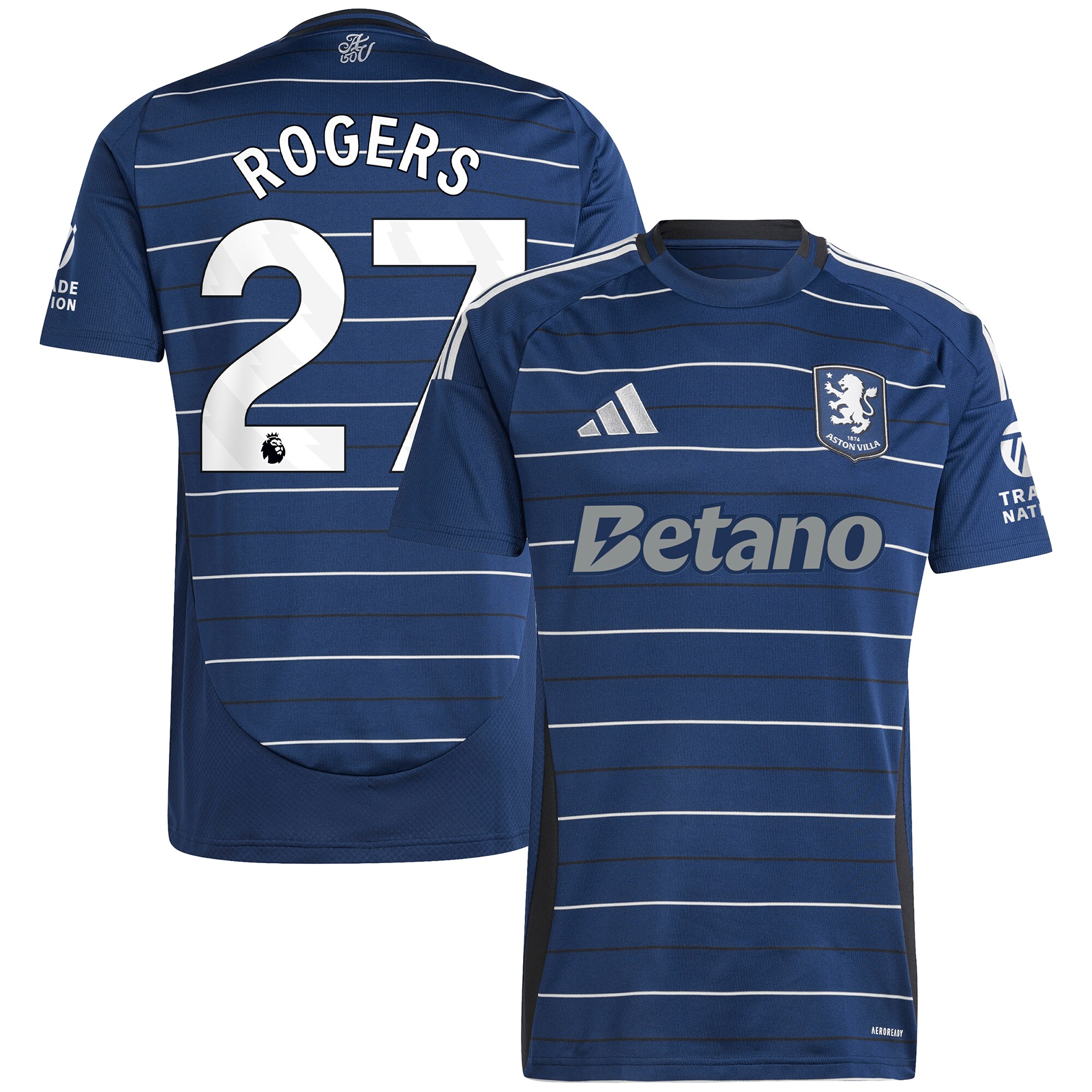 aston villa adidas third shirt 2024-25 with rogers 27 printing Collection | Official Aston Villa Shirts