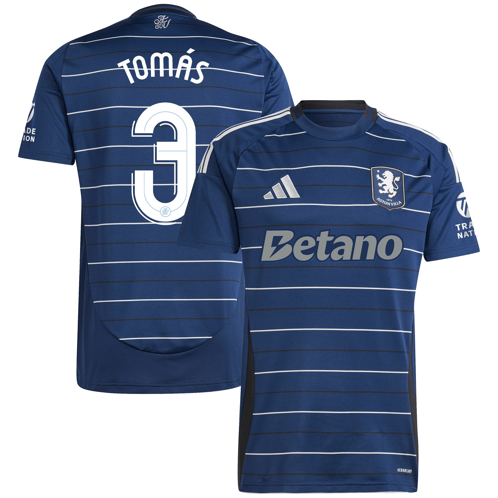 aston villa adidas third shirt 2024-25 with tomás 3 cup printing Collection | Official Aston Villa Shirts