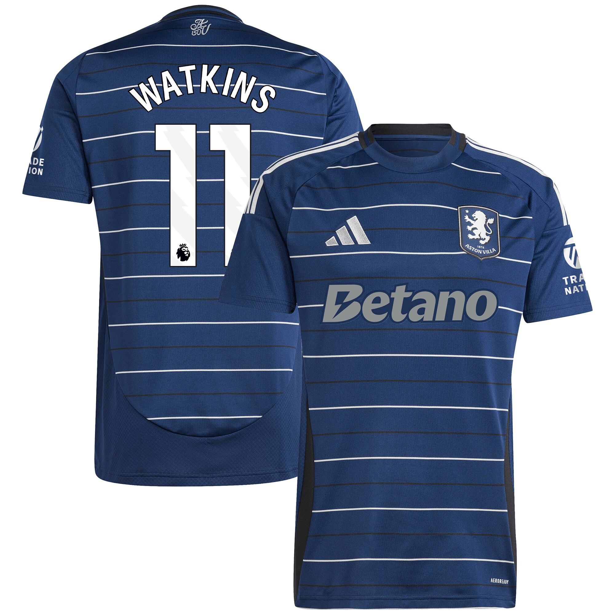 aston villa adidas third shirt 2024-25 with watkins 11 printing Collection | Official Aston Villa Shirts