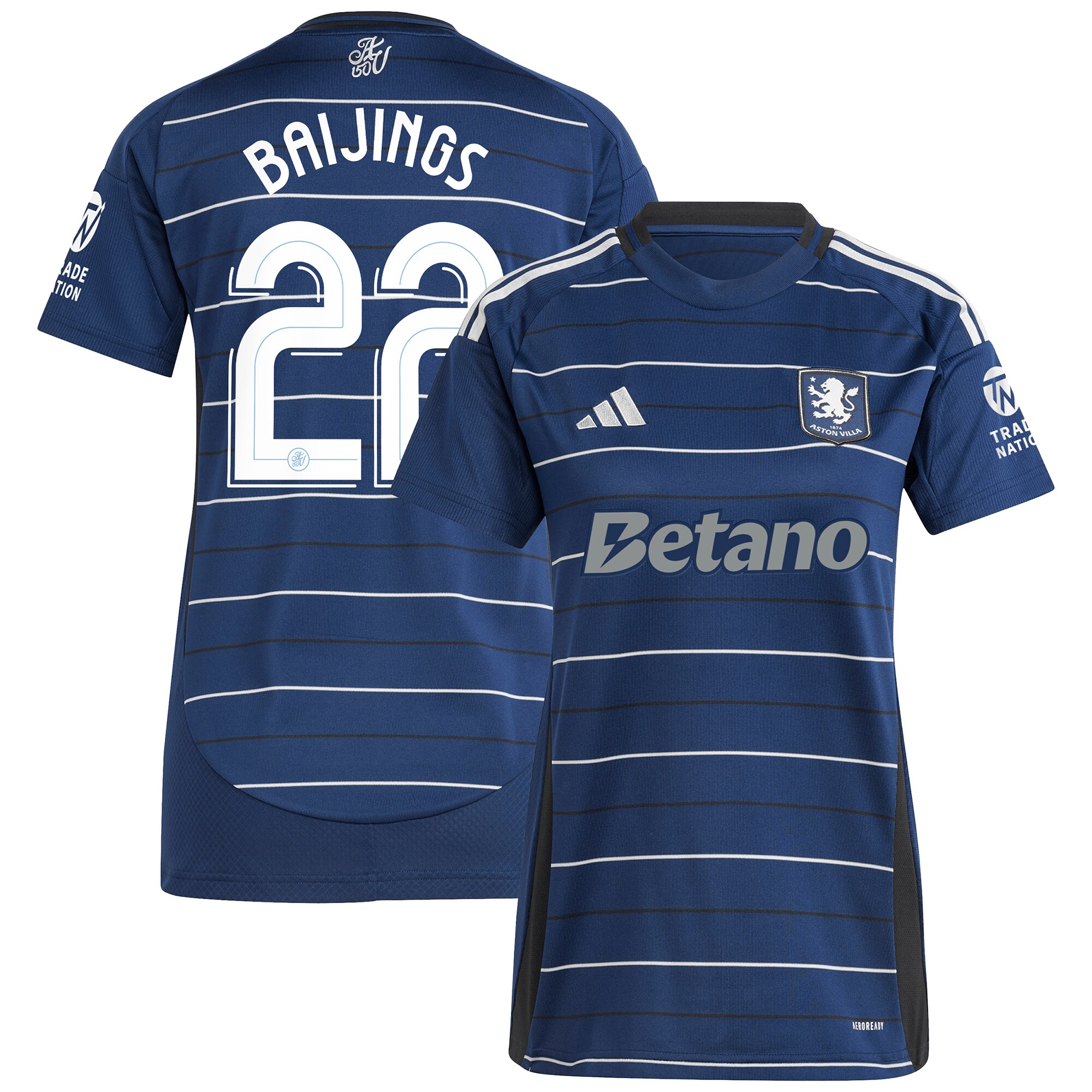 aston villa adidas third shirt 2024-25 – womens with baijings 22 cup printing Collection | Official Aston Villa Shirts