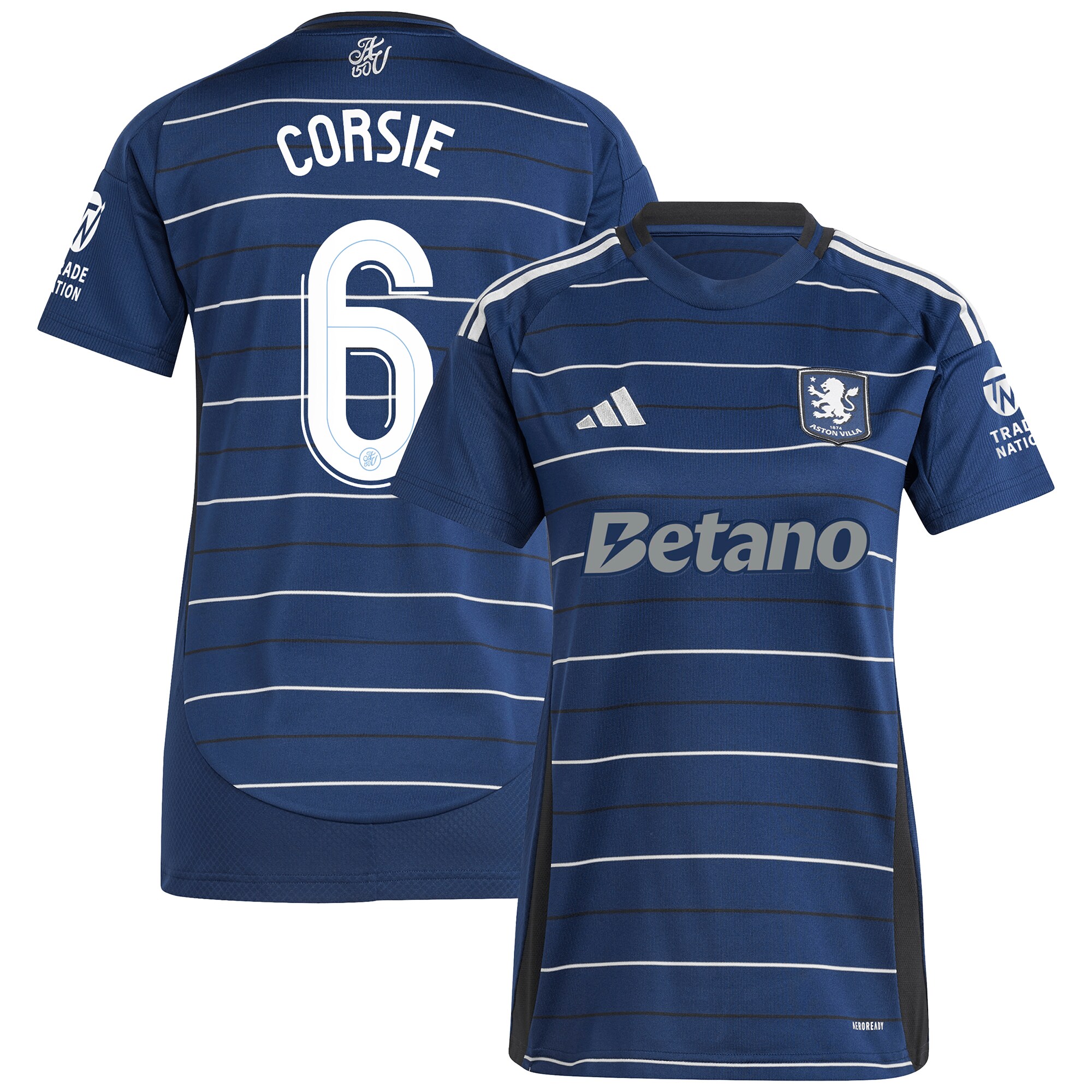 aston villa adidas third shirt 2024-25 – womens with corsie 6 cup printing Collection | Official Aston Villa Shirts