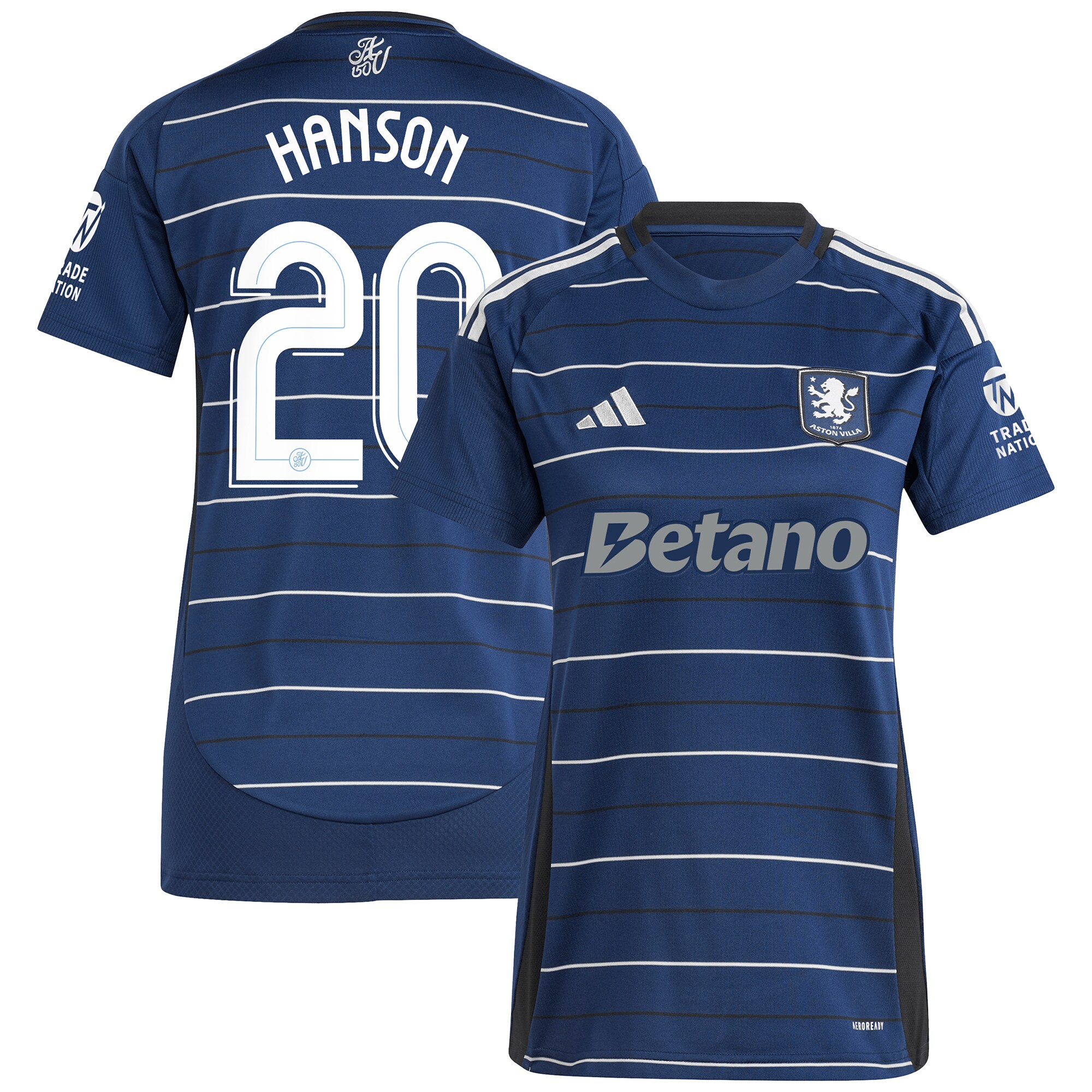 aston villa adidas third shirt 2024-25 – womens with hanson 20 cup printing Collection | Official Aston Villa Shirts