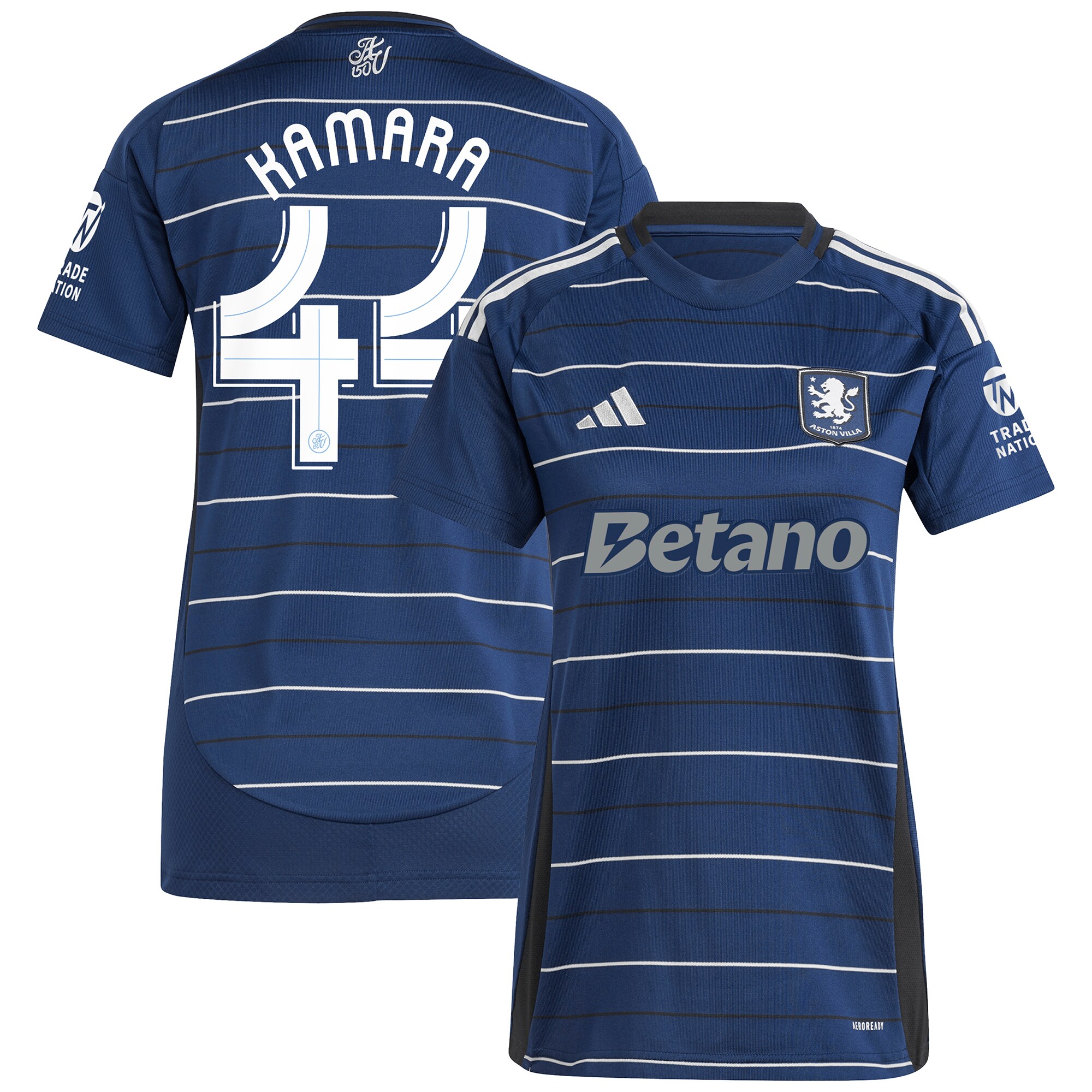 aston villa adidas third shirt 2024-25 – womens with kamara 44 cup printing Collection | Official Aston Villa Shirts