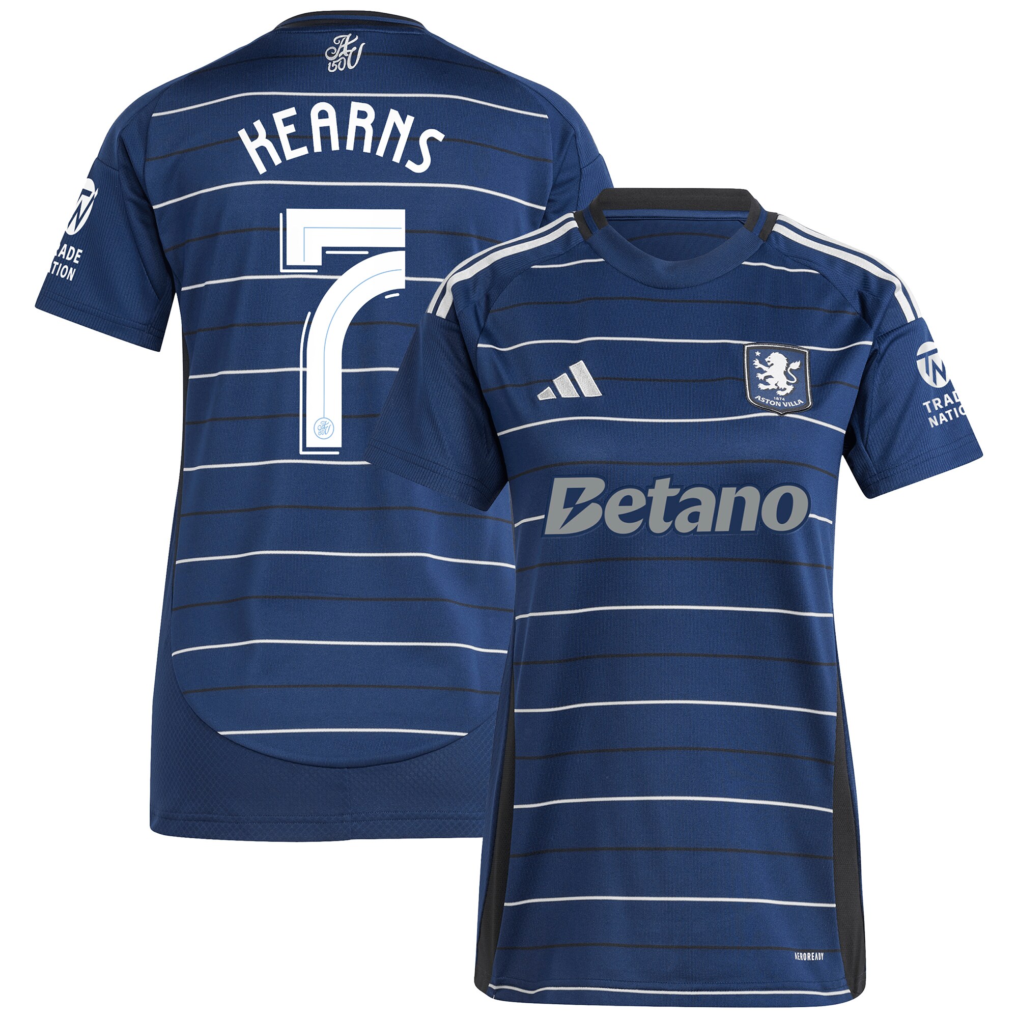 aston villa adidas third shirt 2024-25 – womens with kearns 7 cup printing Collection | Official Aston Villa Shirts