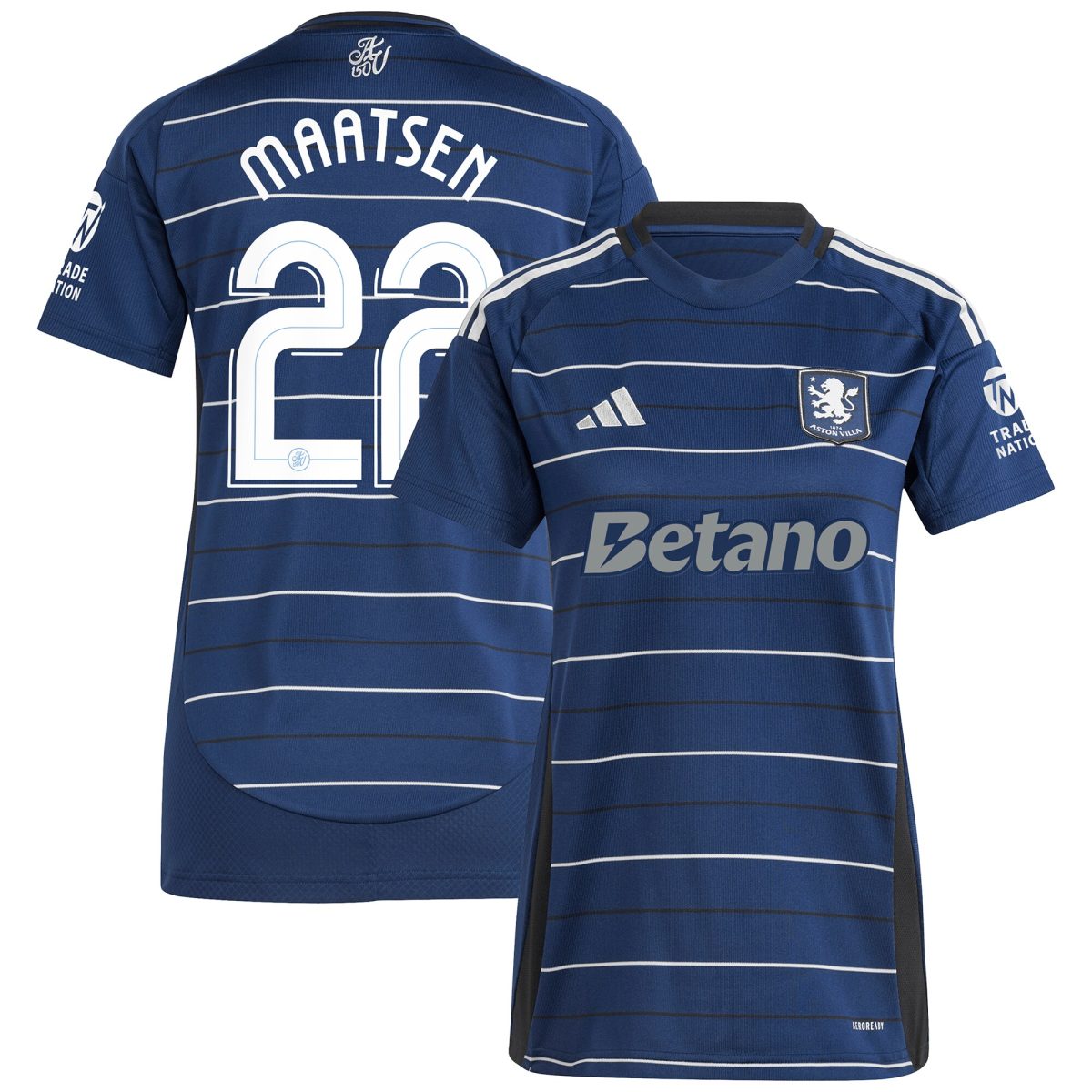 aston villa adidas third shirt 2024-25 – womens with maatsen 22 cup printing Collection | Official Aston Villa Shirts