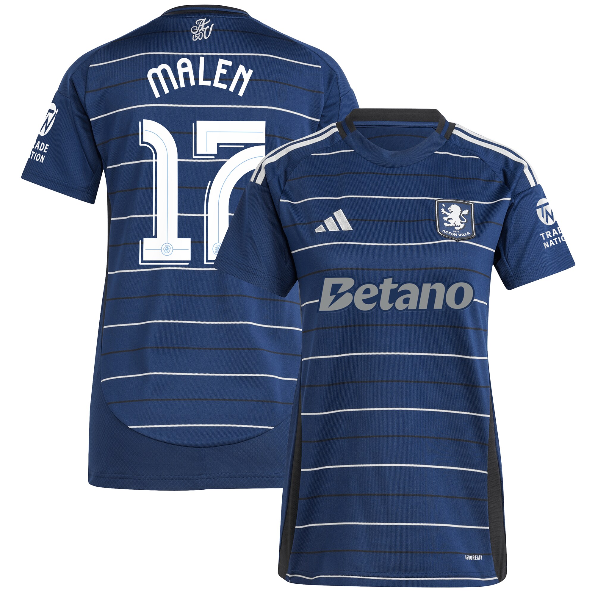 aston villa adidas third shirt 2024-25 – womens with malen 17 cup printing Collection | Official Aston Villa Shirts