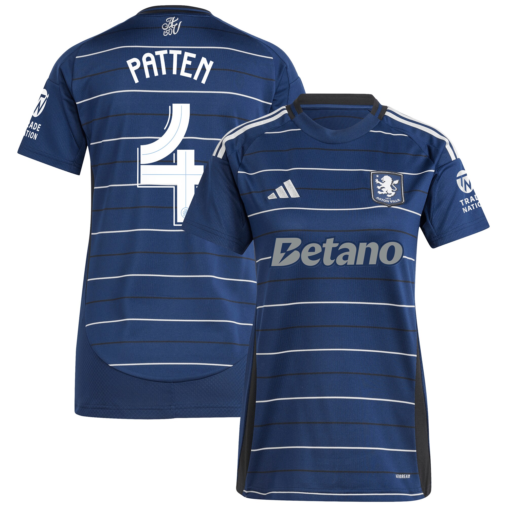 aston villa adidas third shirt 2024-25 – womens with patten 4 cup printing Collection | Official Aston Villa Shirts