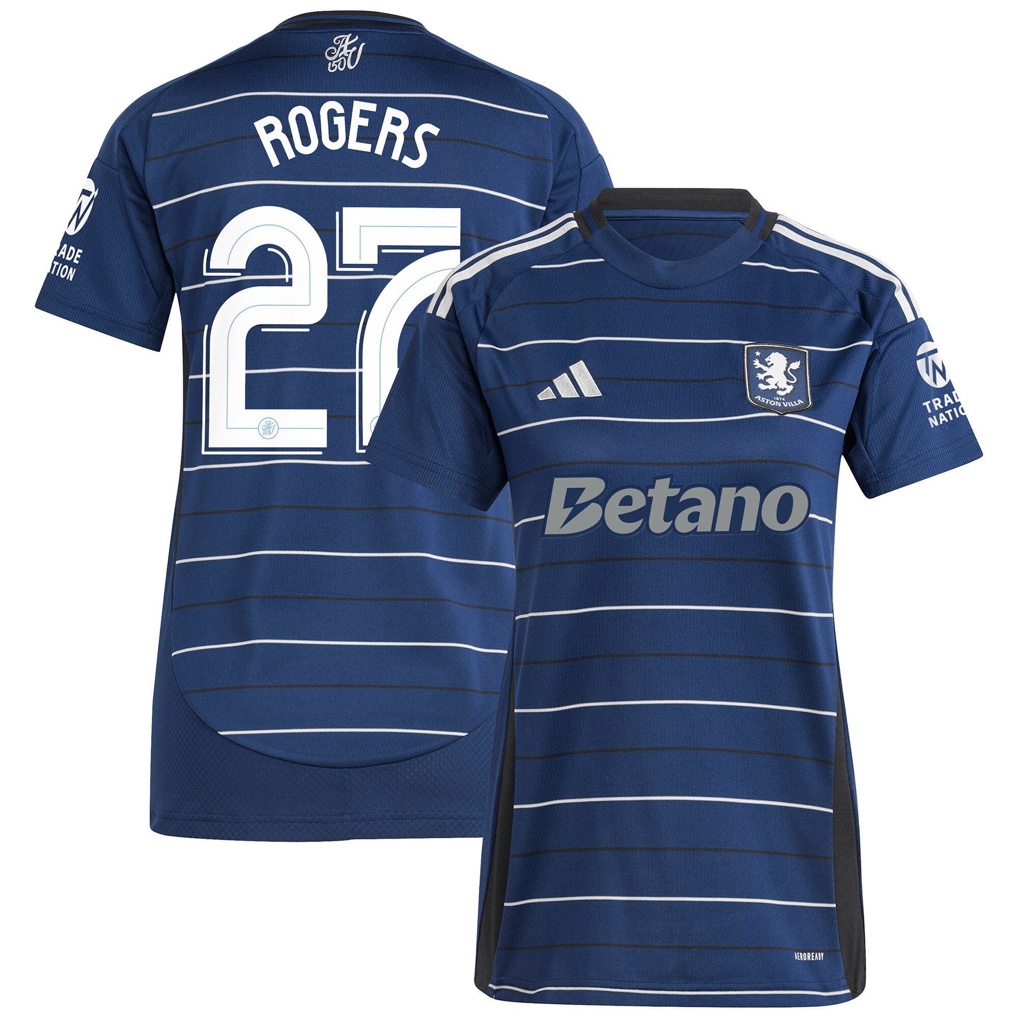 aston villa adidas third shirt 2024-25 – womens with rogers 27 cup printing Collection | Official Aston Villa Shirts