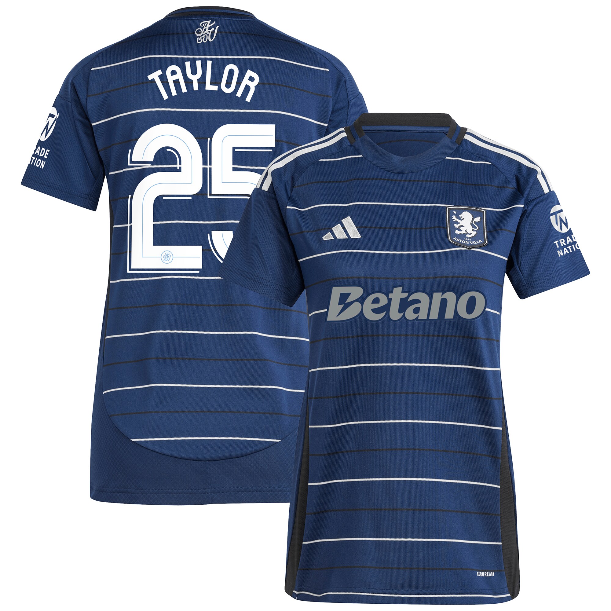aston villa adidas third shirt 2024-25 – womens with taylor 25 cup printing Collection | Official Aston Villa Shirts