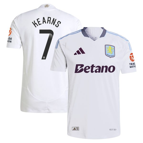 aston villa adidas wsl away authentic shirt 2024-25 with kearns 7 printing Collection | Official Aston Villa Shirts
