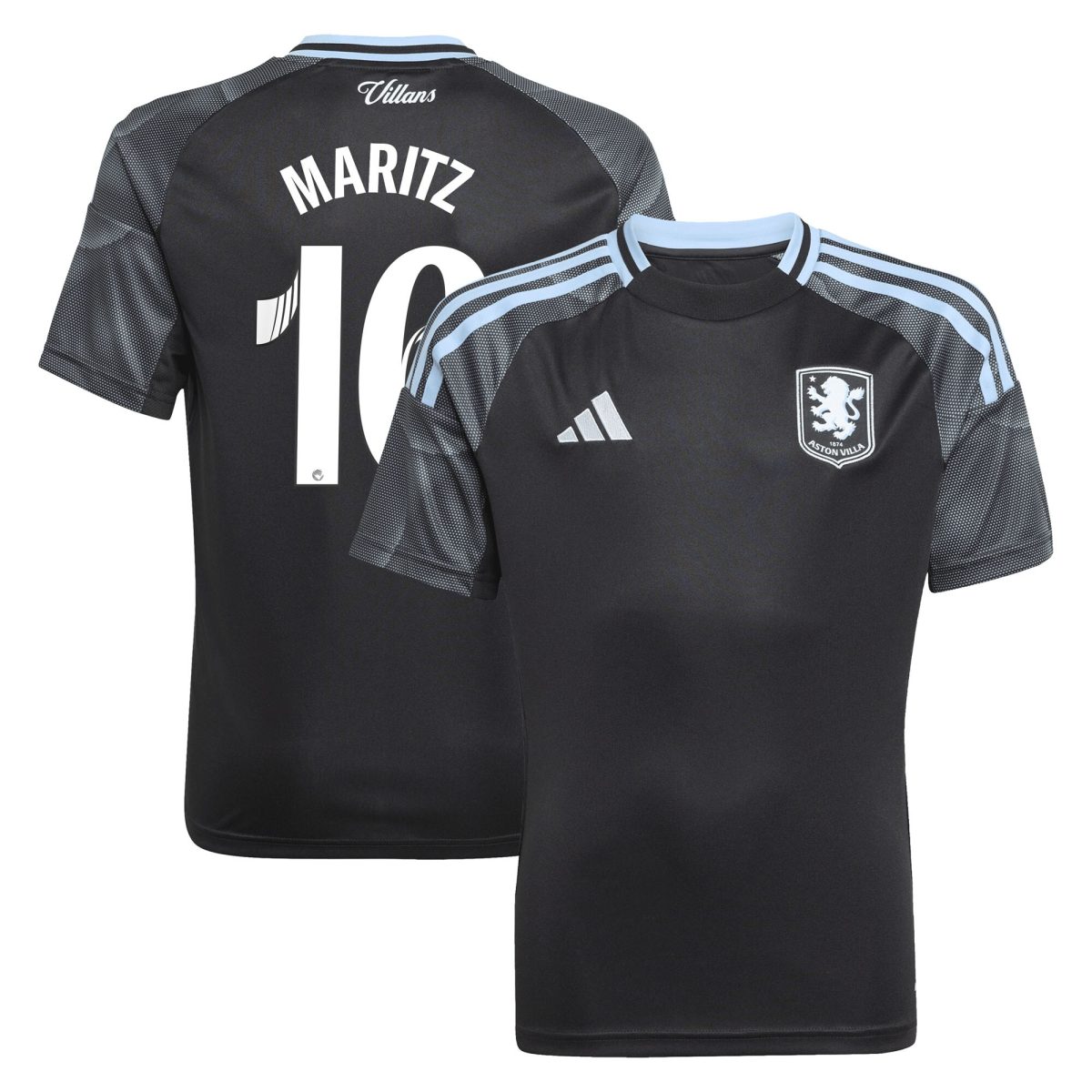 aston villa adidas wsl away shirt 2025-26 – kids with maritz 16 printing Collection | Official Aston Villa Shirts