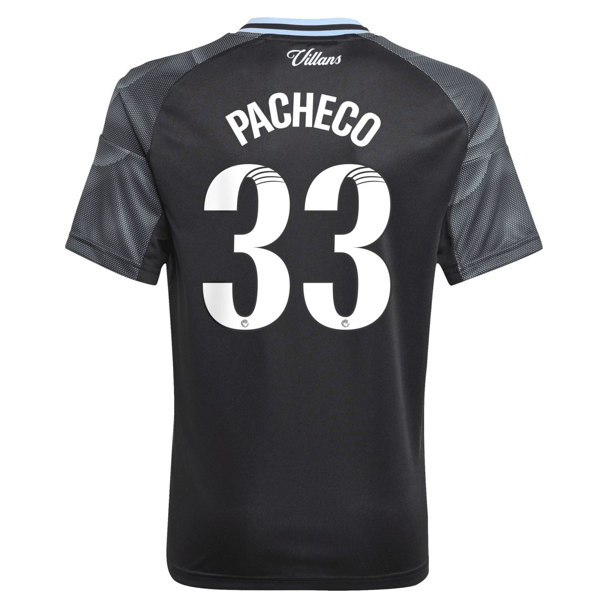 aston villa adidas wsl away shirt 2025-26 – kids with pacheco 33 printing Collection | Official Aston Villa Shirts