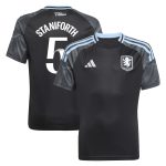 aston villa adidas wsl away shirt 2025-26 – kids with staniforth 5 printing Collection | Official Aston Villa Shirts