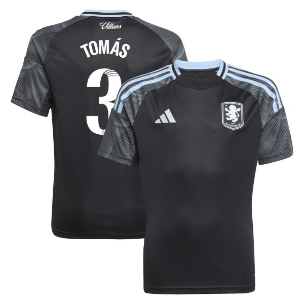 aston villa adidas wsl away shirt 2025-26 – kids with tomás 3 printing Collection | Official Aston Villa Shirts