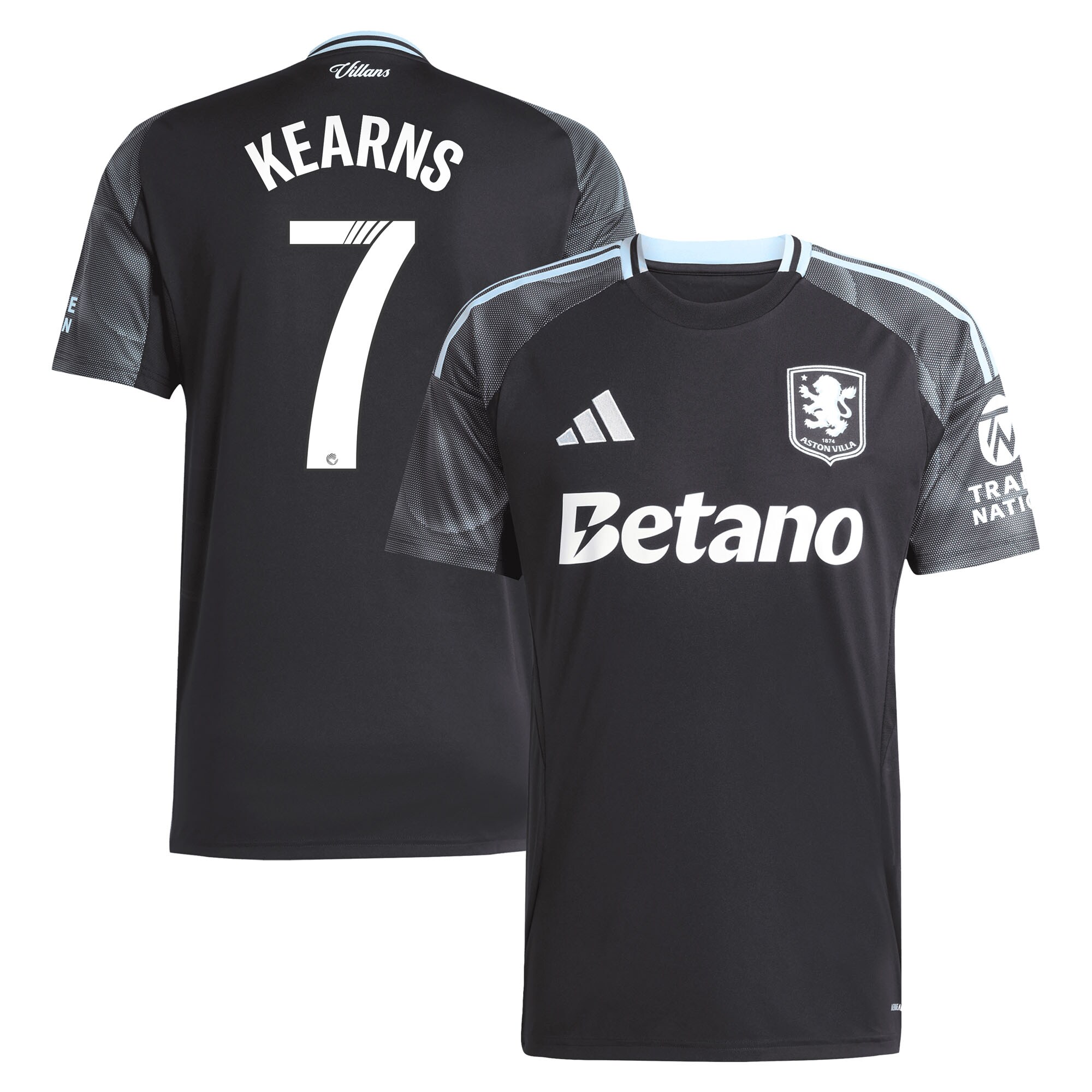 aston villa adidas wsl away shirt 2025-26 with kearns 7 printing Collection | Official Aston Villa Shirts