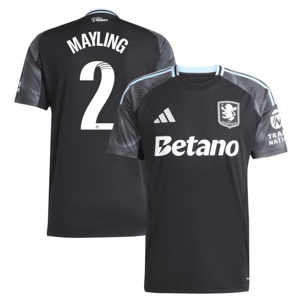 aston villa adidas wsl away shirt 2025-26 with mayling 2 printing Collection | Official Aston Villa Shirts