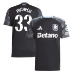 aston villa adidas wsl away shirt 2025-26 with pacheco 33 printing Collection | Official Aston Villa Shirts