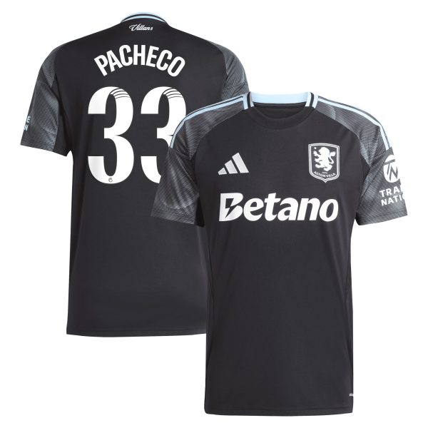 aston villa adidas wsl away shirt 2025-26 with pacheco 33 printing Collection | Official Aston Villa Shirts