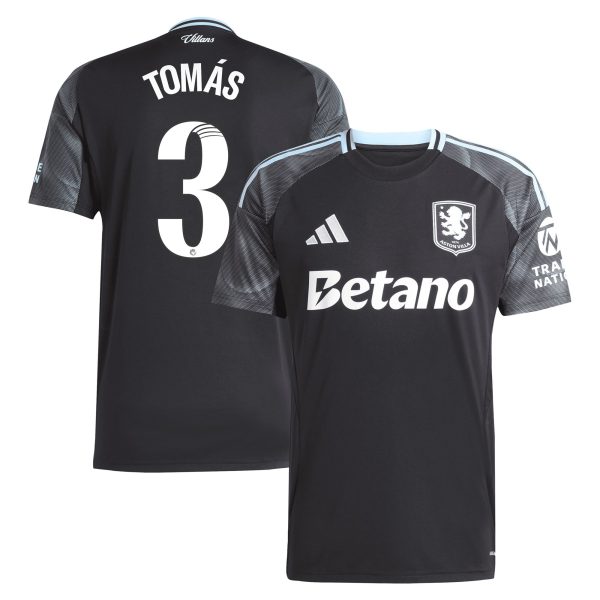 aston villa adidas wsl away shirt 2025-26 with tomás 3 printing Collection | Official Aston Villa Shirts
