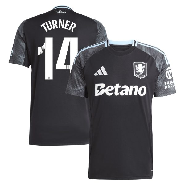 aston villa adidas wsl away shirt 2025-26 with turner 14 printing Collection | Official Aston Villa Shirts