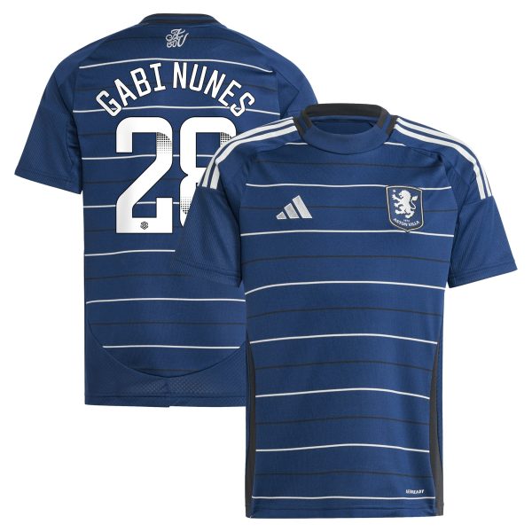 aston villa adidas wsl third shirt 2024-25 – kids with gabi nunes 28 printing Collection | Official Aston Villa Shirts