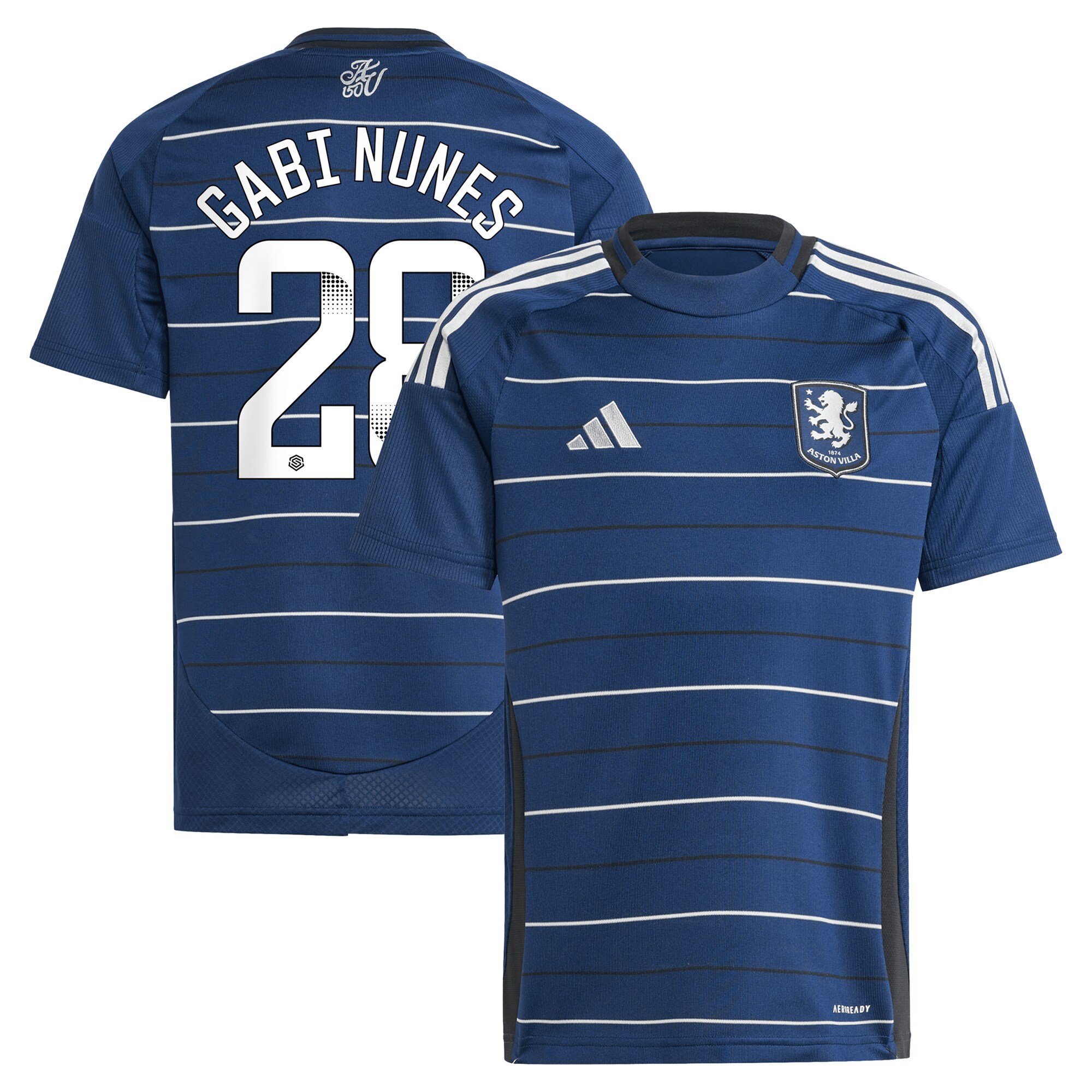 aston villa adidas wsl third shirt 2024-25 – kids with gabi nunes 28 printing Collection | Official Aston Villa Shirts
