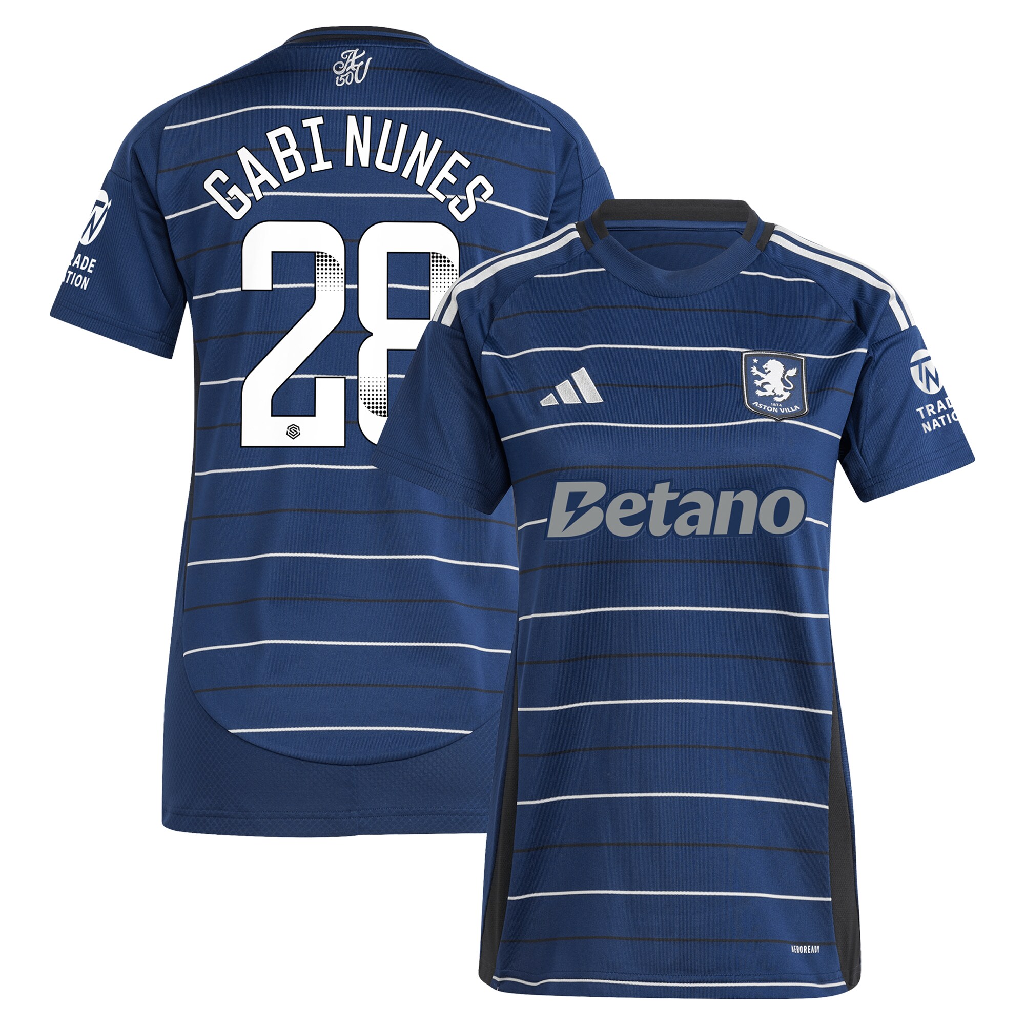 aston villa adidas wsl third shirt 2024-25 – womens with gabi nunes 28 printing Collection | Official Aston Villa Shirts