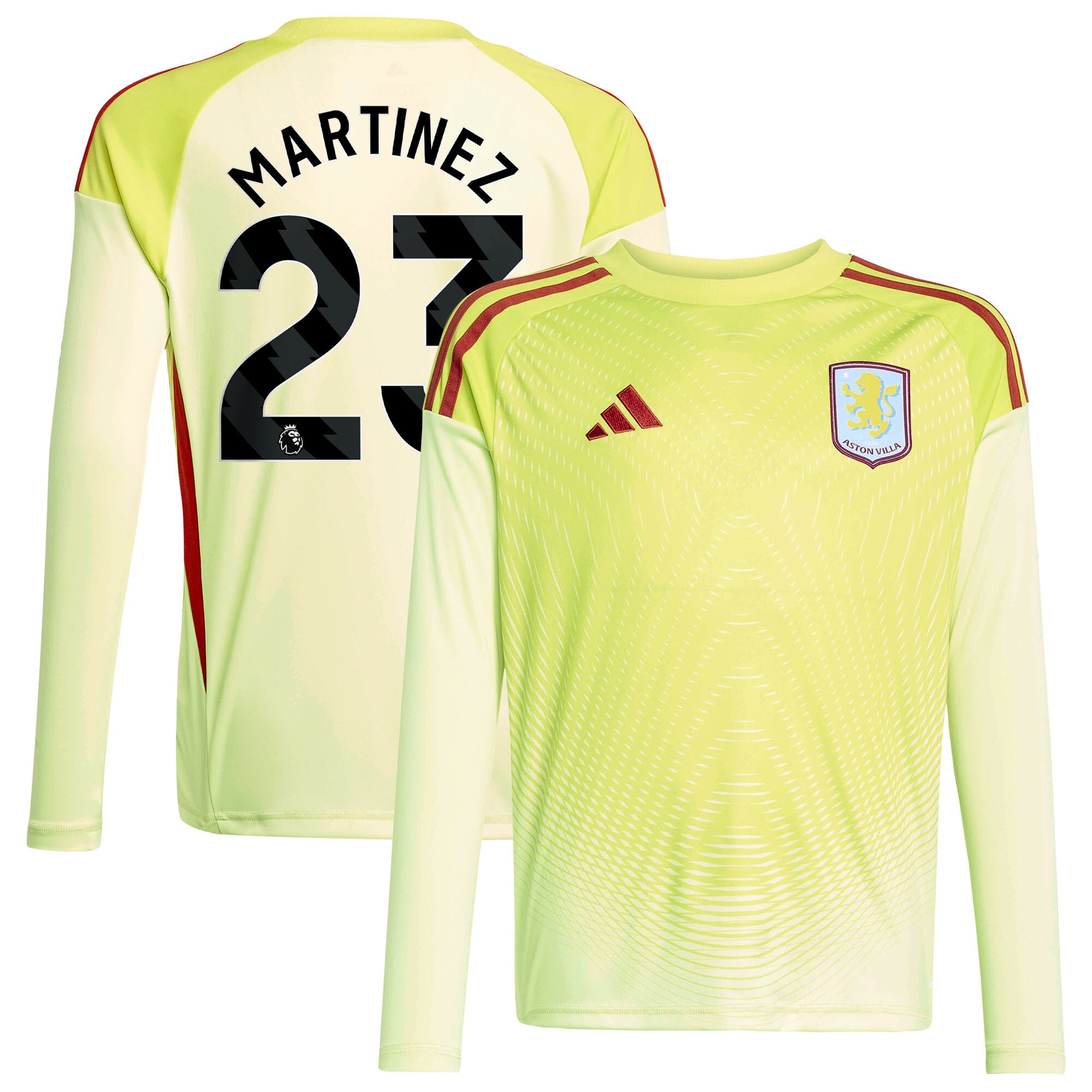 aston villa away goalkeeper shirt 2025-26 – kids with martinez 23 printing Collection | Official Aston Villa Shirts